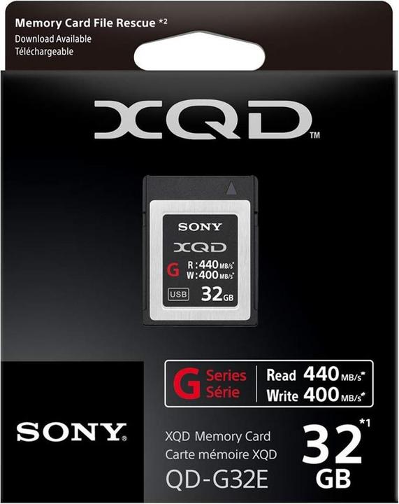 Actual product image Sony XQD G Series (32 GB, XQD)