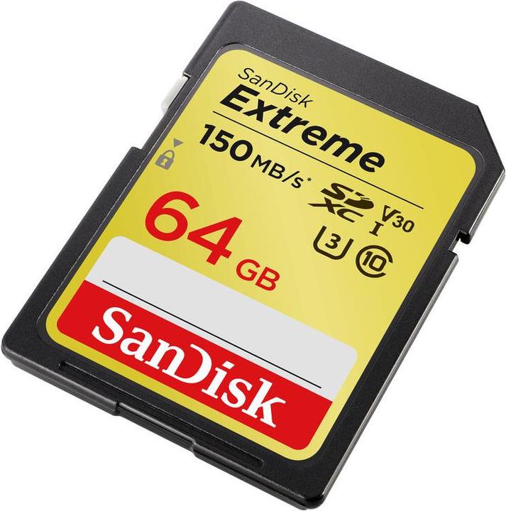 Image du produit SanDisk SDXC extrême (64 Go, SDXC, U3, UHS-I)