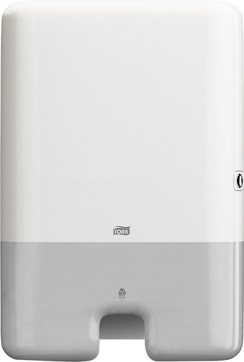 Produktbild Tork Falthandtuchspender H2 Xpress Kunststoff Weiss 302 x 102 x 444 mm
