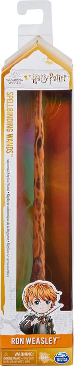 Actual product image Spin Master Wizarding World Harry Potter - Authentic Ron Weasley Plastic Magic Wand with