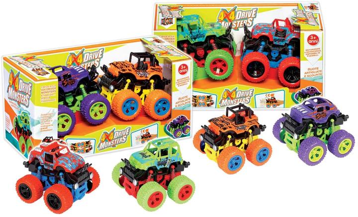 Rs Toys Set 2 fuoristrada minimonster retrocarica