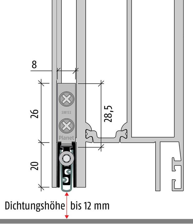 Actual product image Planet Door drop seals TW