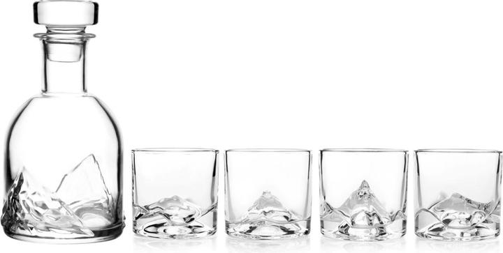 Actual product image Lite-On The Peaks whiskey glasses with decanter, 5-piece set (5 x, Whisky glass)