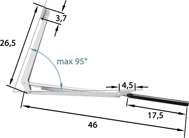 Actual product image tectake Window opener