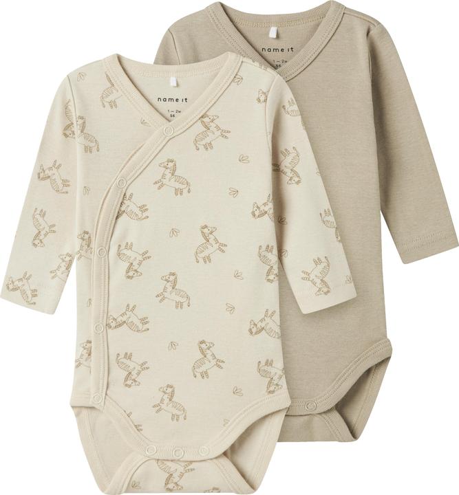 Actual product image Name it Nbnbody 2p Ls Wrap Rainy Day Zebra Noos (74)