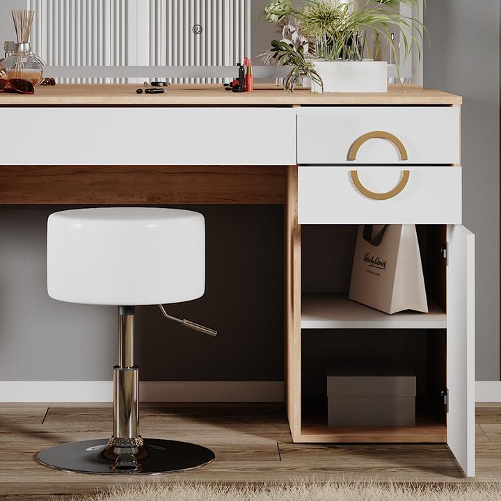 Produktbild Vicco Adela mit Hocker und Beleuchtung (115 x 55 x 76.5 cm)