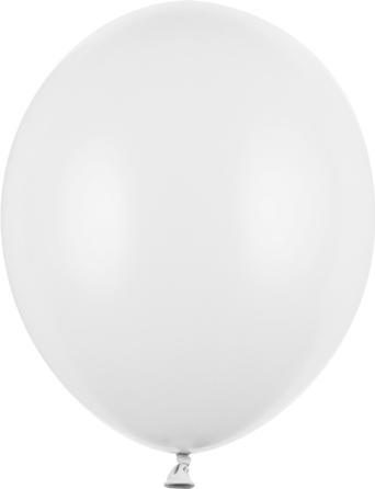 Produktbild Partydeco Strong Balloons 27cm, Pastel Pure White (1 pkt / 10 pc.) (10 x)