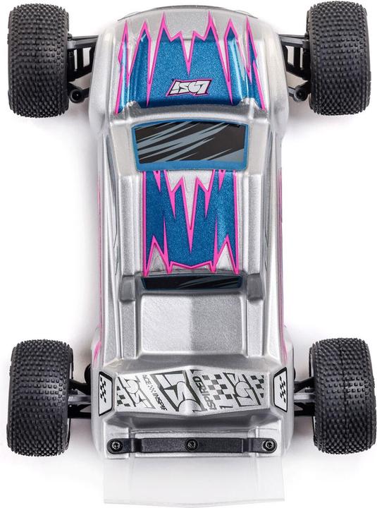 Produktbild Losi Micro-T 2S 1/28 2WD RTR Stadium Truck (Akku & Ladegerät enthalten), Silber (RTR Ready-to-Run)