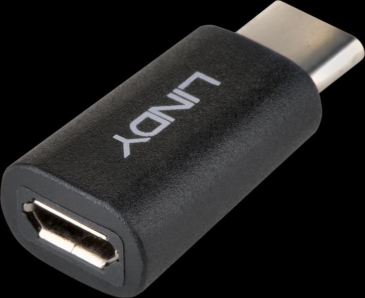Actual product image Lindy USB 2.0 Adapter Type C / Micro-B USB Type C Plug / Type Micro-B Coupling (USB 2.0)