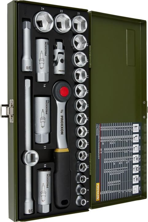 Actual product image Proxxon Socket wrench set (3/8")