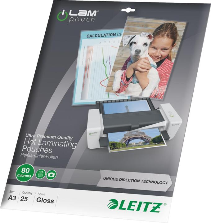 Produktbild Leitz Laminierfolie (A3, 25 Stück, 80 µm)