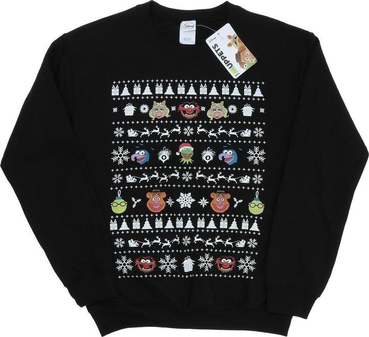 Disney The Muppets Christmas Heads Sweatshirt (L)