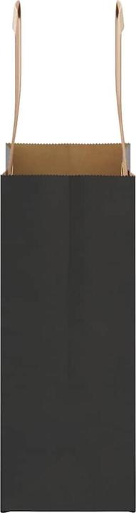 Immagine prodotto VidaXL Sacchetti di carta kraft 50 pezzi con manico nero 15x8x21 cm (Borsa da regalo, 50 x)