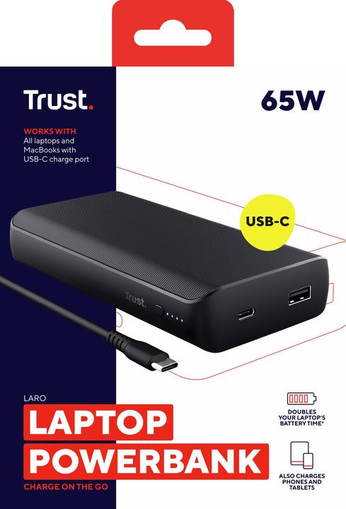 Immagine prodotto Trust Laro Laptop (20000 mAh, 65 W, 65 Wh)