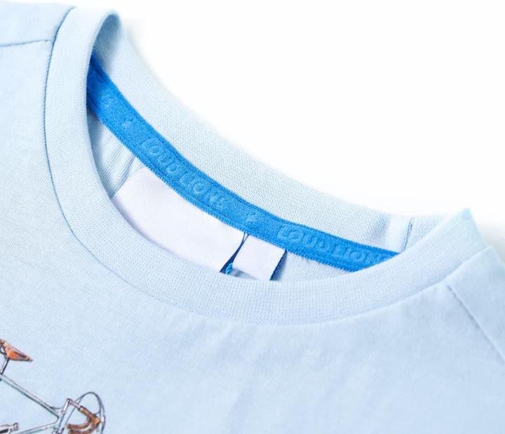 Image du produit VidaXL T-shirt enfant bleu clair 92,Composition : 100 % coton,Couleur (92)