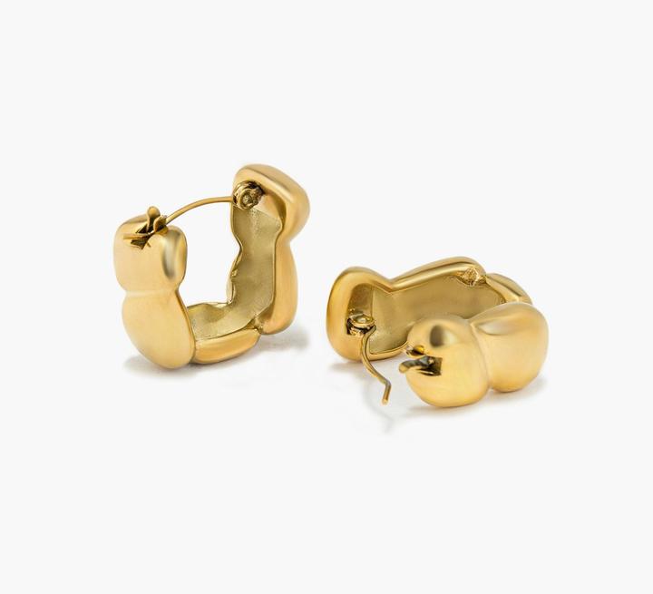 Image du produit Sensora Jewelry Boucles d'oreilles Wave Hoops (Acier inoxydable)