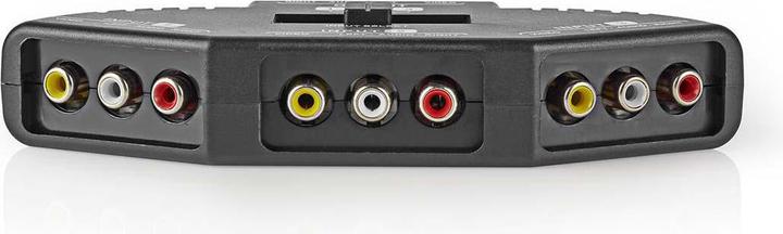 Image du produit Nedis Commutateur AV à 3 ports, 3 x entrées RCA (RWY).