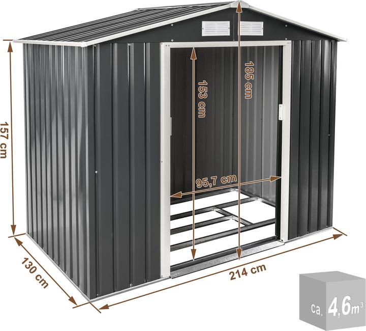 Produktbild tectake Gartenhaus mit Satteldach
