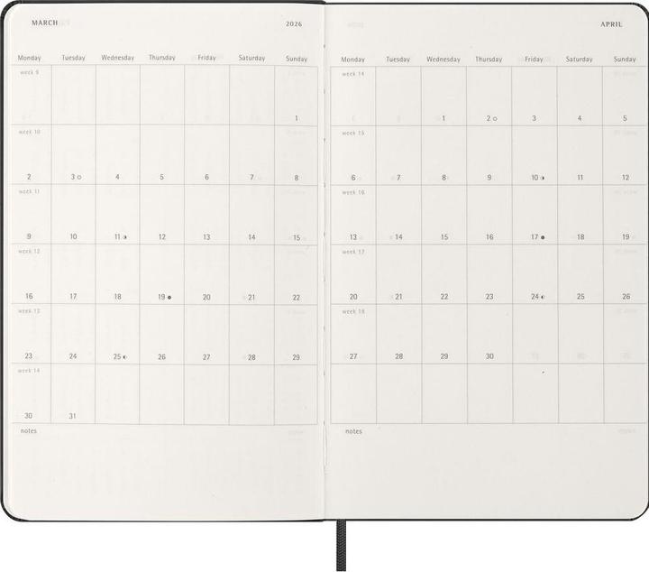 Actual product image Moleskine Geschäftsagenda Weekly (13 x 21 cm, English)