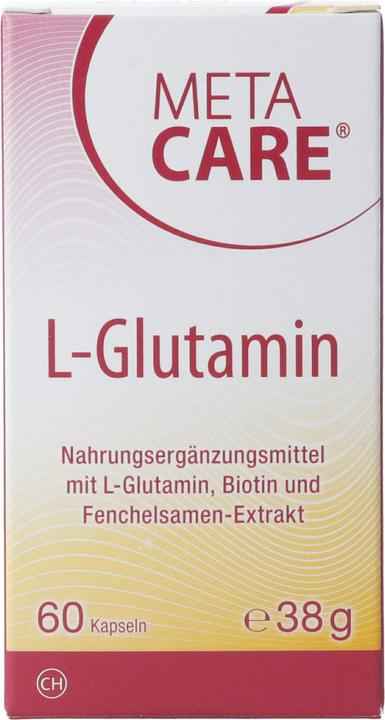 Actual product image Meta Care L-Glutamine Caps (60 Piece, Capsules, 73 g)