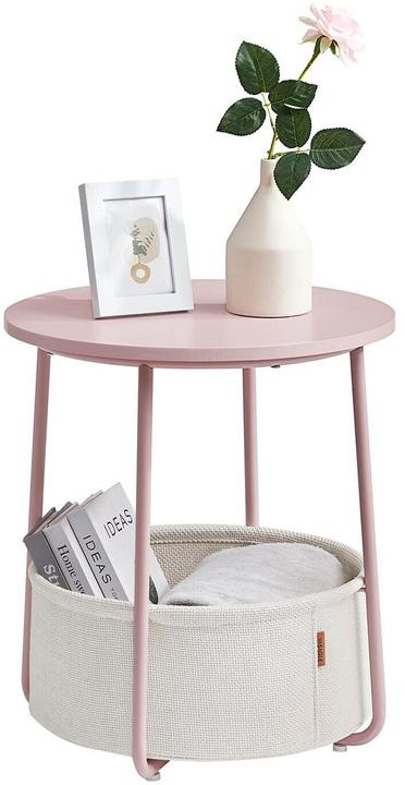 Produktbild Vasagle Beistelltisch Holz rosa 45,0 x 45,0 x 50,0 cm (45 x 45 x 50 cm)