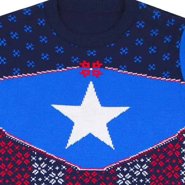 Immagine prodotto Captain America Felpa con design natalizio (M)