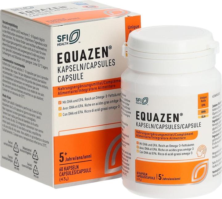 Nutritional values and ingredients Equazen IQ Equazen Capsules/Capsules/Capsule Ds 60 pcs (60 Piece, Capsules, 71 g)
