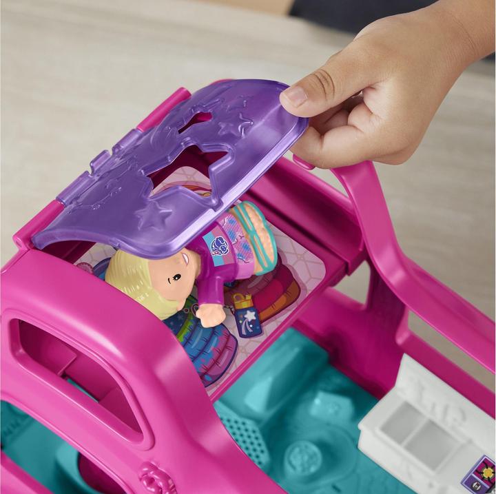 Productafbeelding Fisher-Price Little People Barbie Little Dreamcamper speelset met licht en geluid, 2 figuren (85)