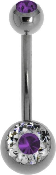 Image du produit Bijouteria Piercing nombril (Titane, Cristal Swarovski)