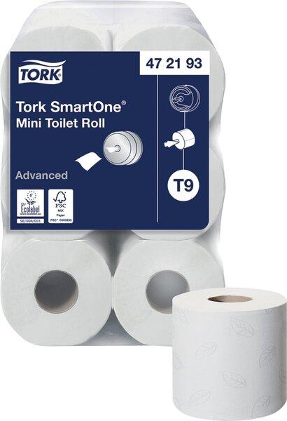 Produktbild Tork 472193 Toilettenpapier Lotus SmartOne mini Tissue weiss 620 Blatt # 297492, 12 Rollen/Ktn, 111m (12 x)