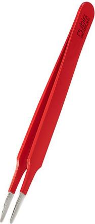 Rubis Wimpern Pinzette gerade, rot