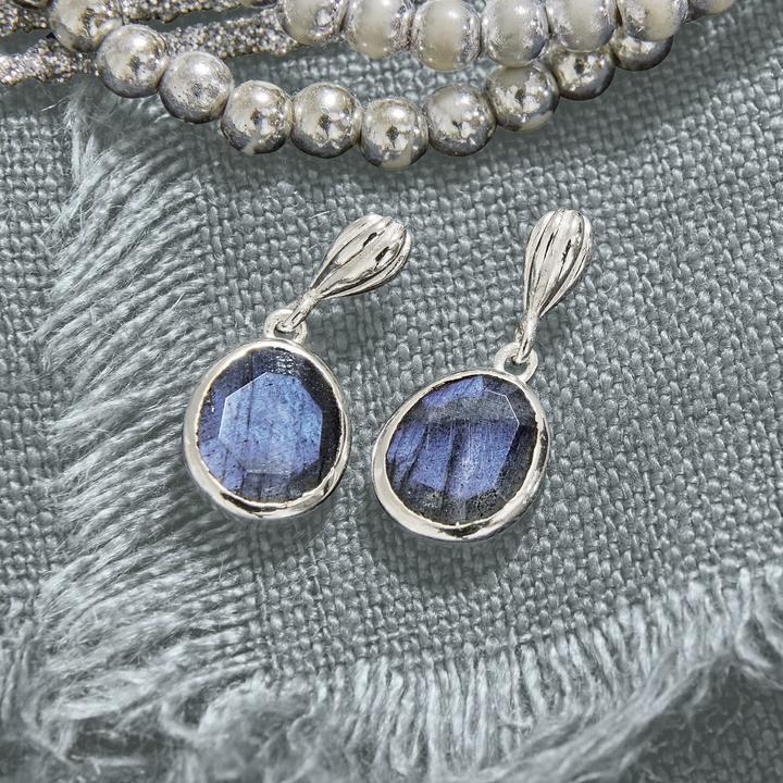 Immagine prodotto Loberon Orecchini Chantoux blu/argento (Argento 925, Labradorite)