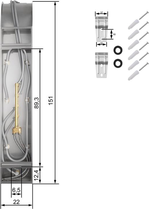 Produktbild tectake Duschpaneel Wasserfall