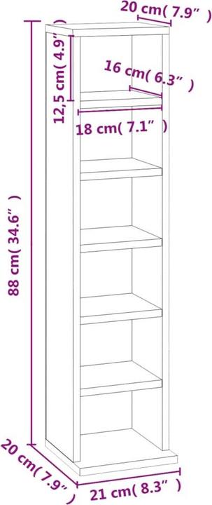 Produktbild VidaXL CD-Schrank