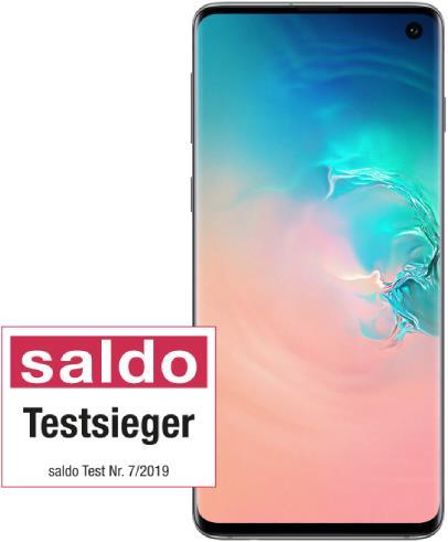 Actual product image Samsung Galaxy S10 (128 GB, Prism White, 6.10", Hybrid Dual SIM, 16 Mpx, 4G)