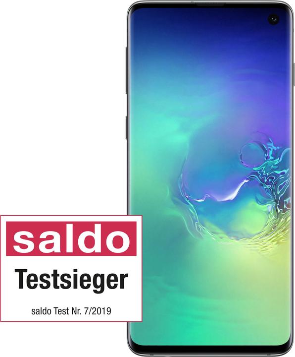 Actual product image Samsung Galaxy S10 (128 GB, Prism Green, 6.10", Hybrid Dual SIM, 16 Mpx, 4G)