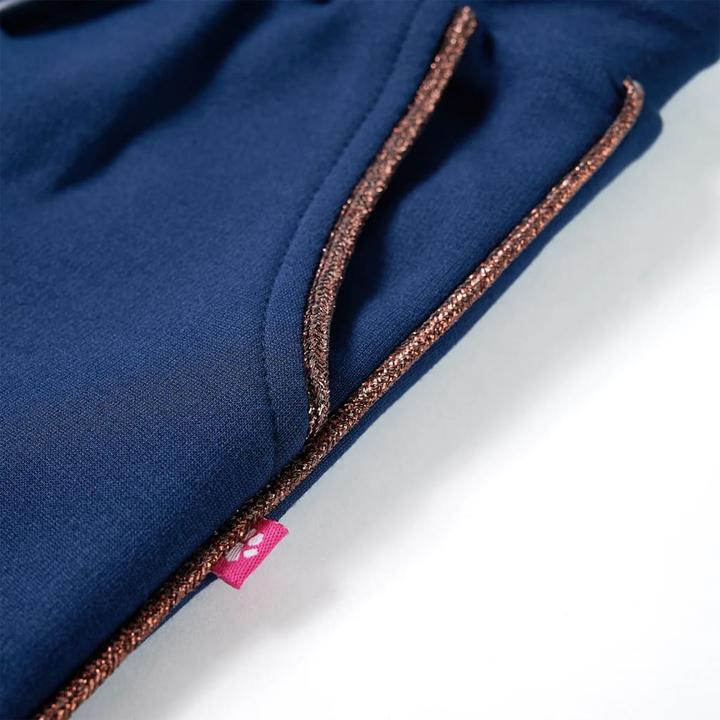 Image du produit VidaXL Pantalon enfant avec cordon de serrage Bleu marine 140,Couleur (140)