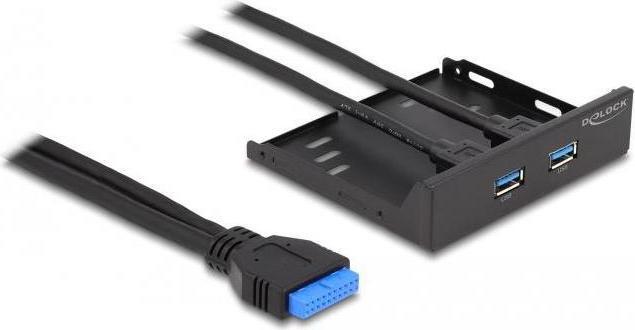 Image du produit Delock 2x Hub USB 3.0 en façade