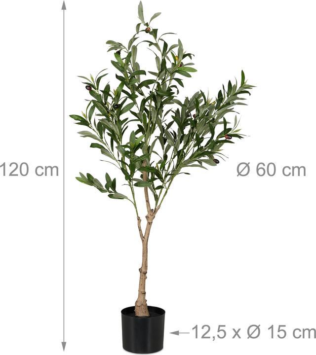 Immagine prodotto Relaxdays Albero d'ulivo (120 cm)