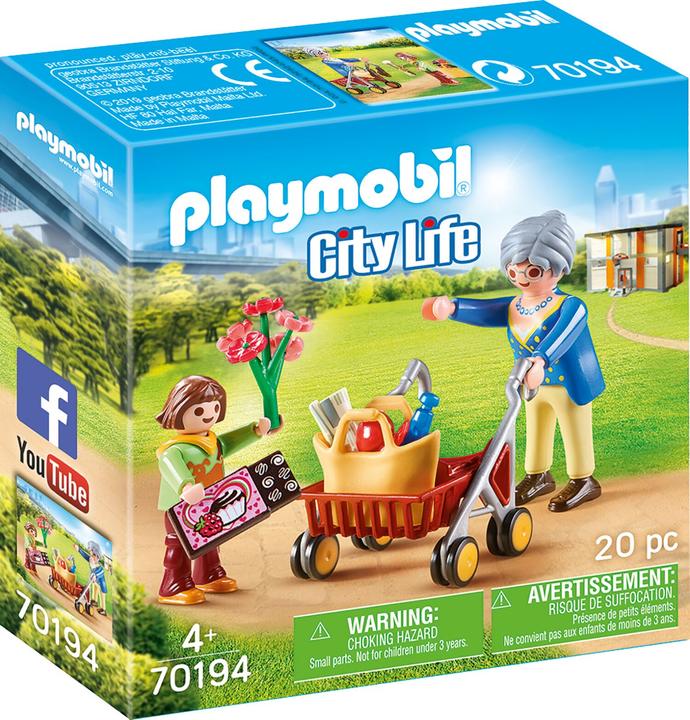 Produktbild Playmobil Oma mit Rollator (70194, Playmobil City Life)