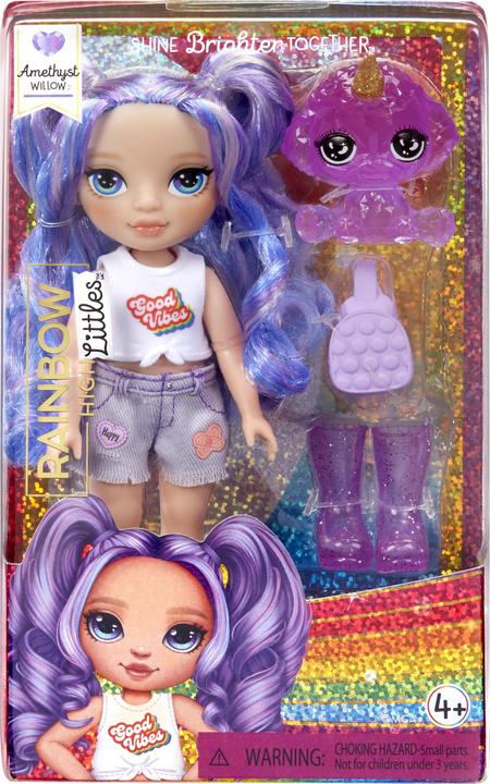 Actual product image MGA Rainbow High Littles Dolls- Amethyst (Purple)
