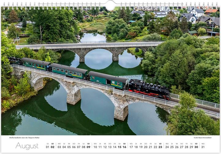 Image du produit Kalender Sachsen von oben 2026 - Luftaufnahmen (45 x 30 cm, Allemand)