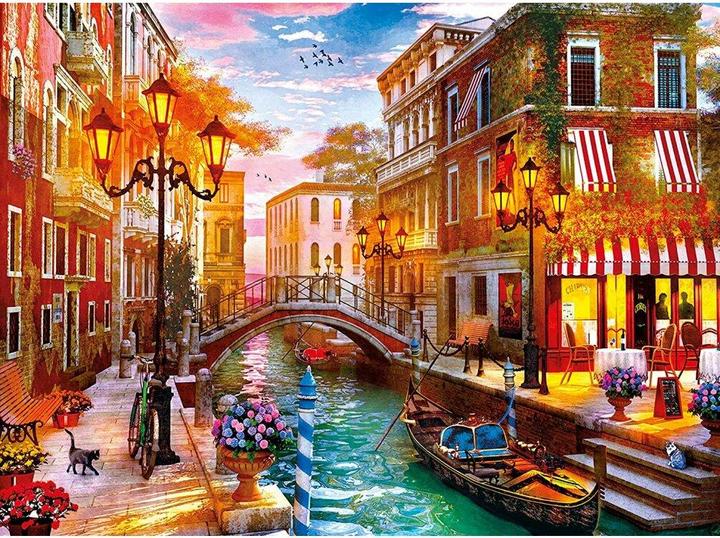 Actual product image Clementoni Sunset over Venice puzzle game (e) landscape (500 pieces)