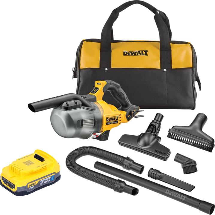 Actual product image DeWalt DCV 501 LN Akku Stabsauger 18 V 0,7 l Staubklasse L + 1x Powerstack Akku 1,7 Ah - ohne