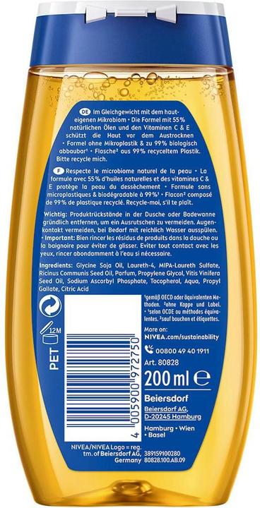 Image du produit NIVEA Huile de douche Natural (200 ml)