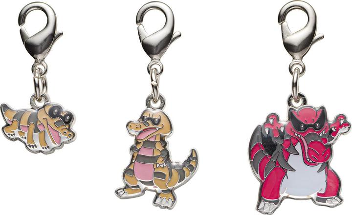 Pokémon Pokemon Center - Sandile, Krokorok, Krookodile Schlüsselanhänger - 3 Stück