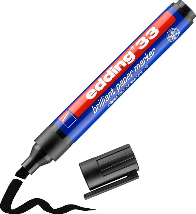 Actual product image Edding Permanent markers 33 (Black, 1 mm, 1 x)