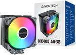 Immagine prodotto Montech NX400 Black CPU-Kühler, ARGB - 120mm, schwarz