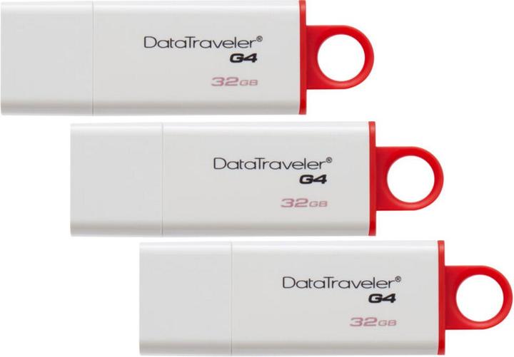 Immagine prodotto Kingston DataTraveler G4, pacchetto promozionale di 3 pezzi