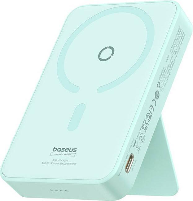 Produktbild Baseus Powerbank MagPro Magnetic 5000mAh 20W, MagSafe (mint) (10000 mAh, 20 W, 37 Wh)